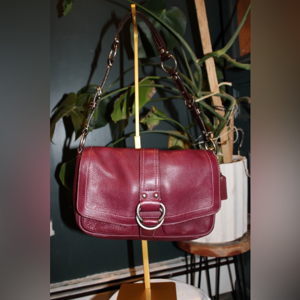 Coach Chelsea Pebbled Leather Medium Shoulder Bag